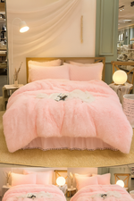 FrostLoom | Samt-Bettbezug