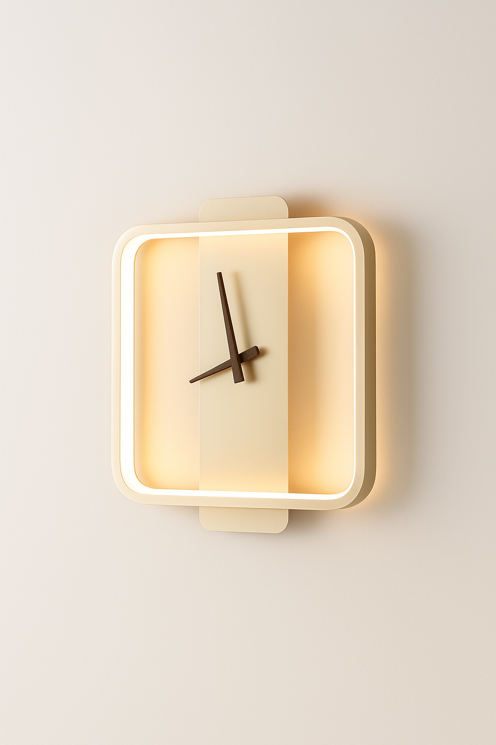 Touch | Wanduhr Schwarz aus Aluminium und Glas