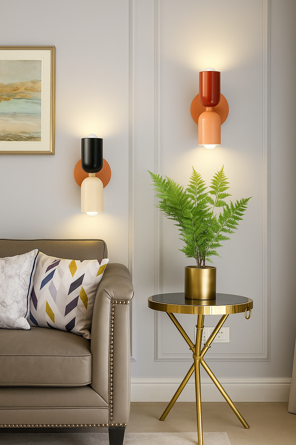 Extra | Creme Kopf Licht-Wandleuchte