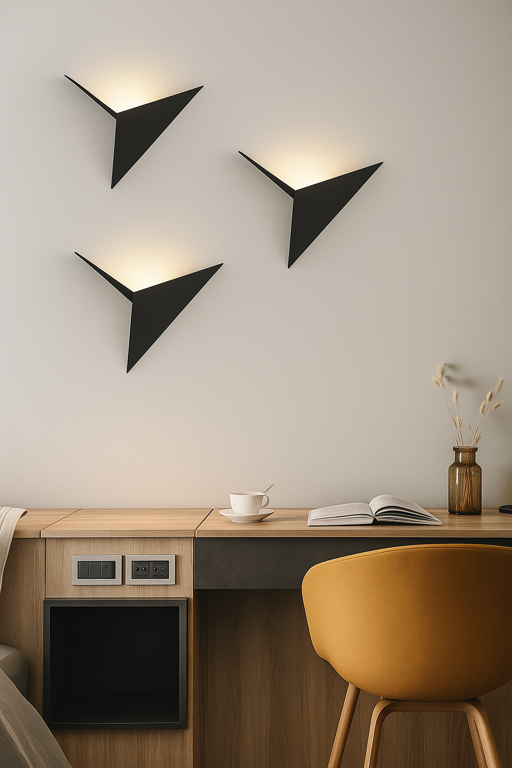 Nordic | LED Wandlampe in Dreiecksform