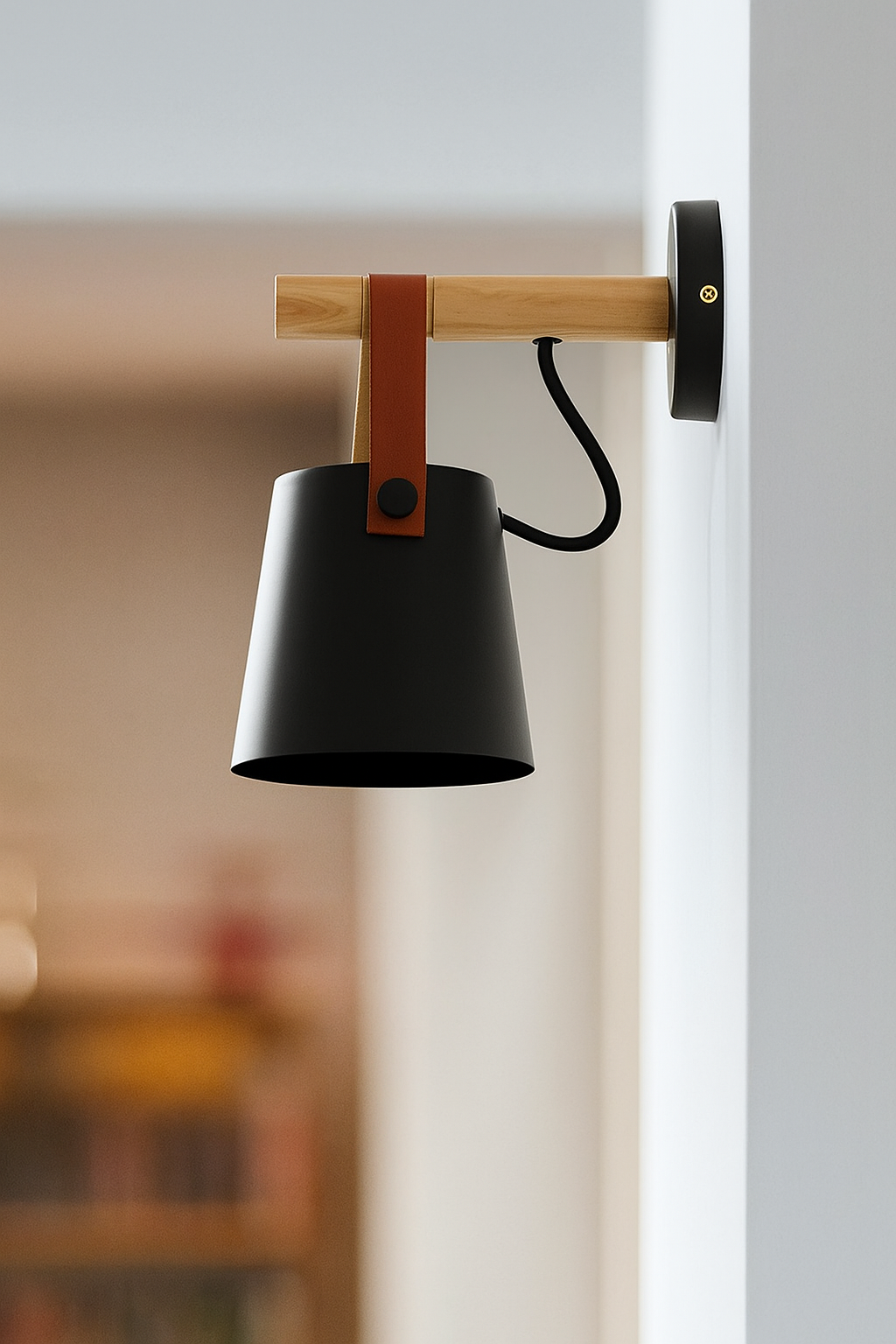 Holz | Nachttischlampe