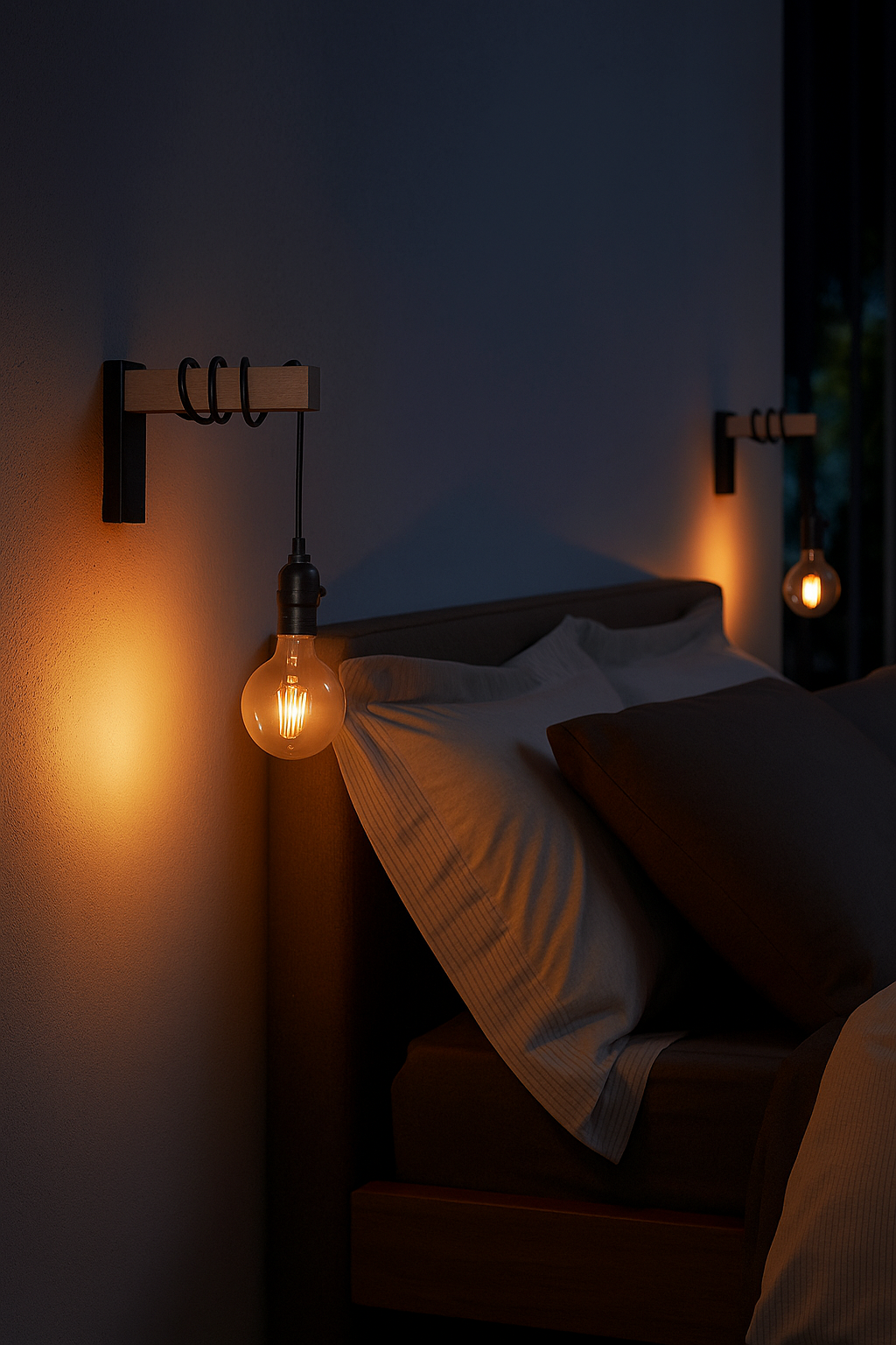 Woodix | Retro LED-Wandlampe für Wohnzimmer