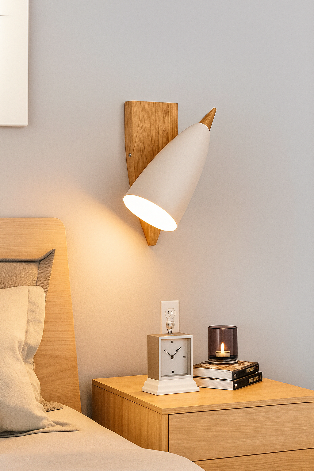 Woodora | Moderne LED-Wandlampe aus Holz
