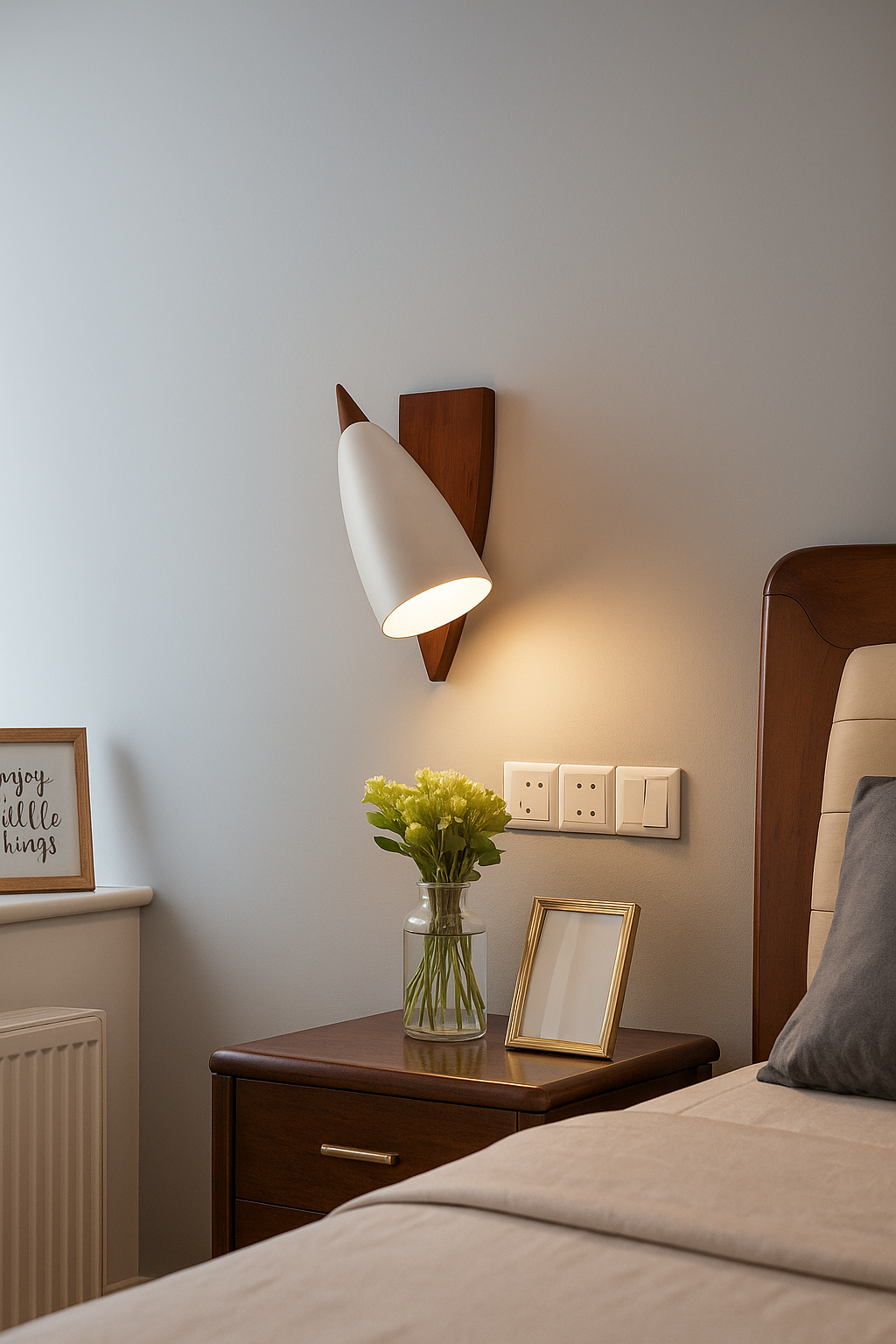 Woodora | Moderne LED-Wandlampe aus Holz