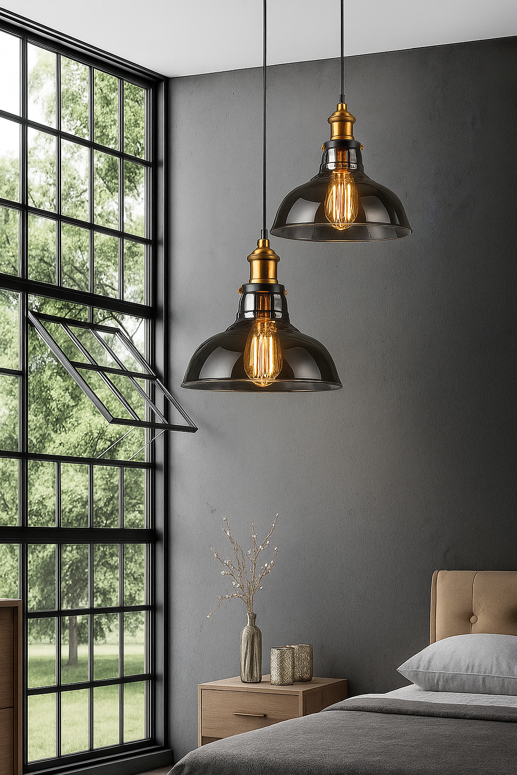 Vintagea | Glas-Pendelleuchte für Wohnzimmer