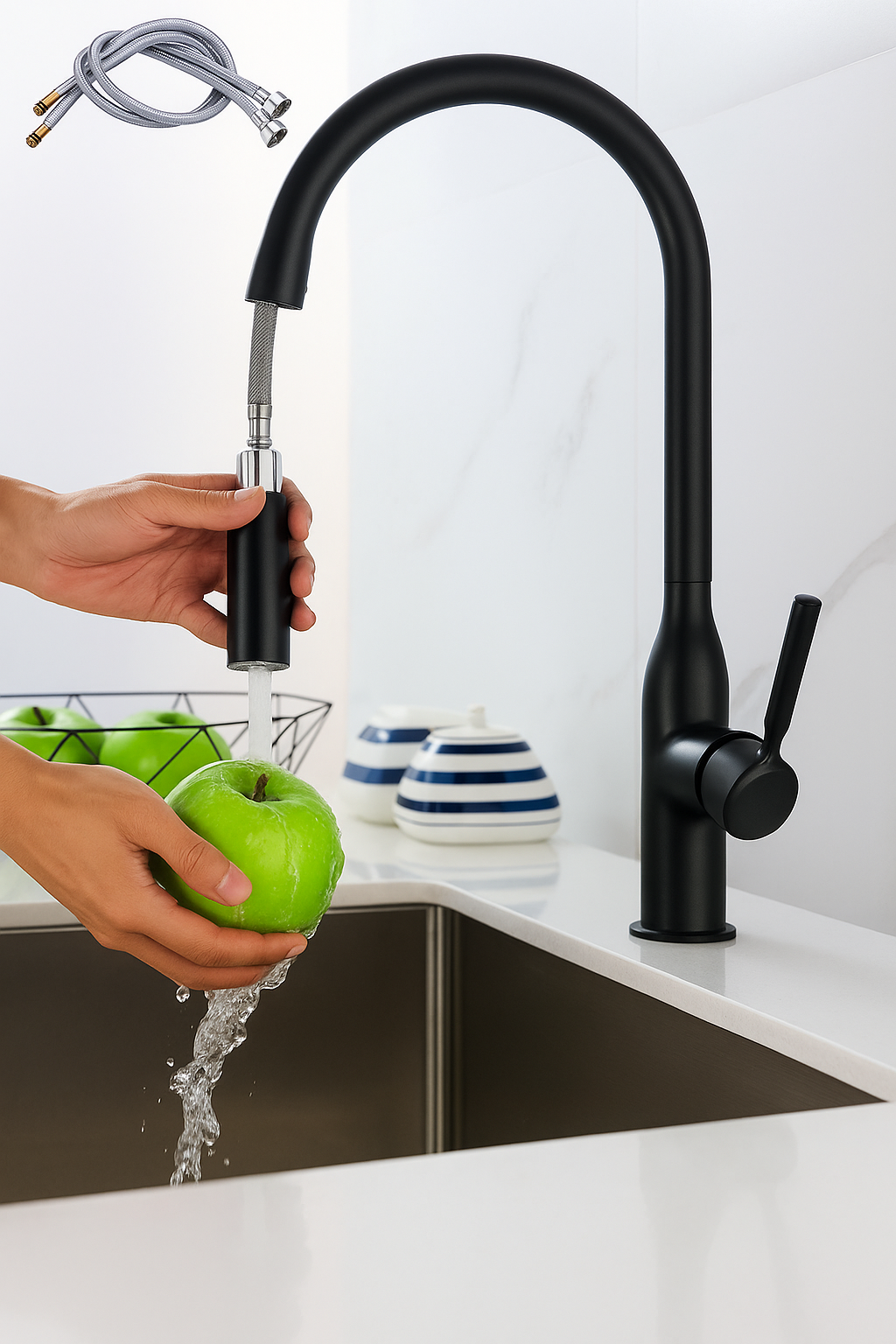 AquaFlex | Moderne ausziehbare Küchenarmatur