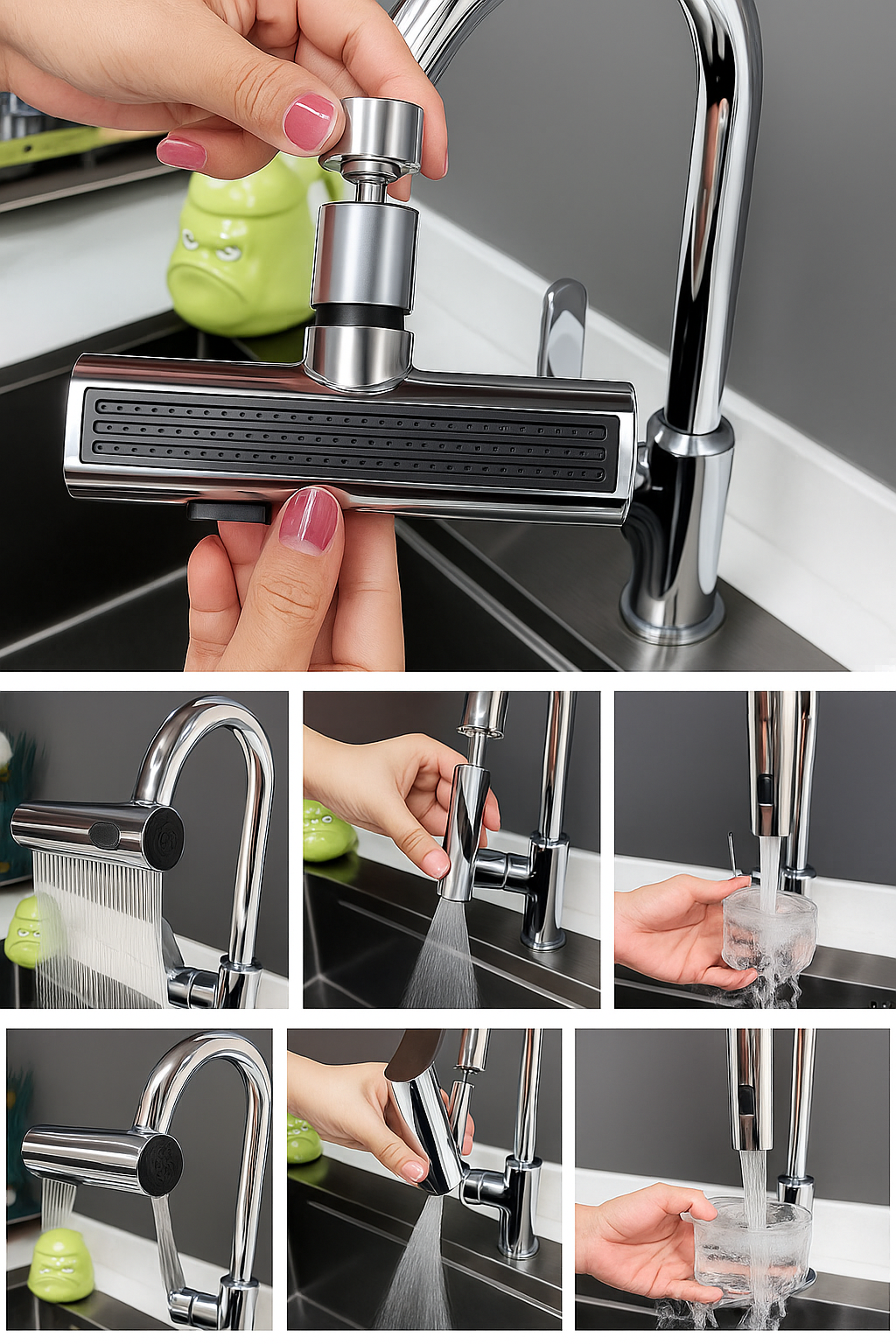 AquaPrecision | Multifunktionaler Wasserhahn mit hoher Präzision