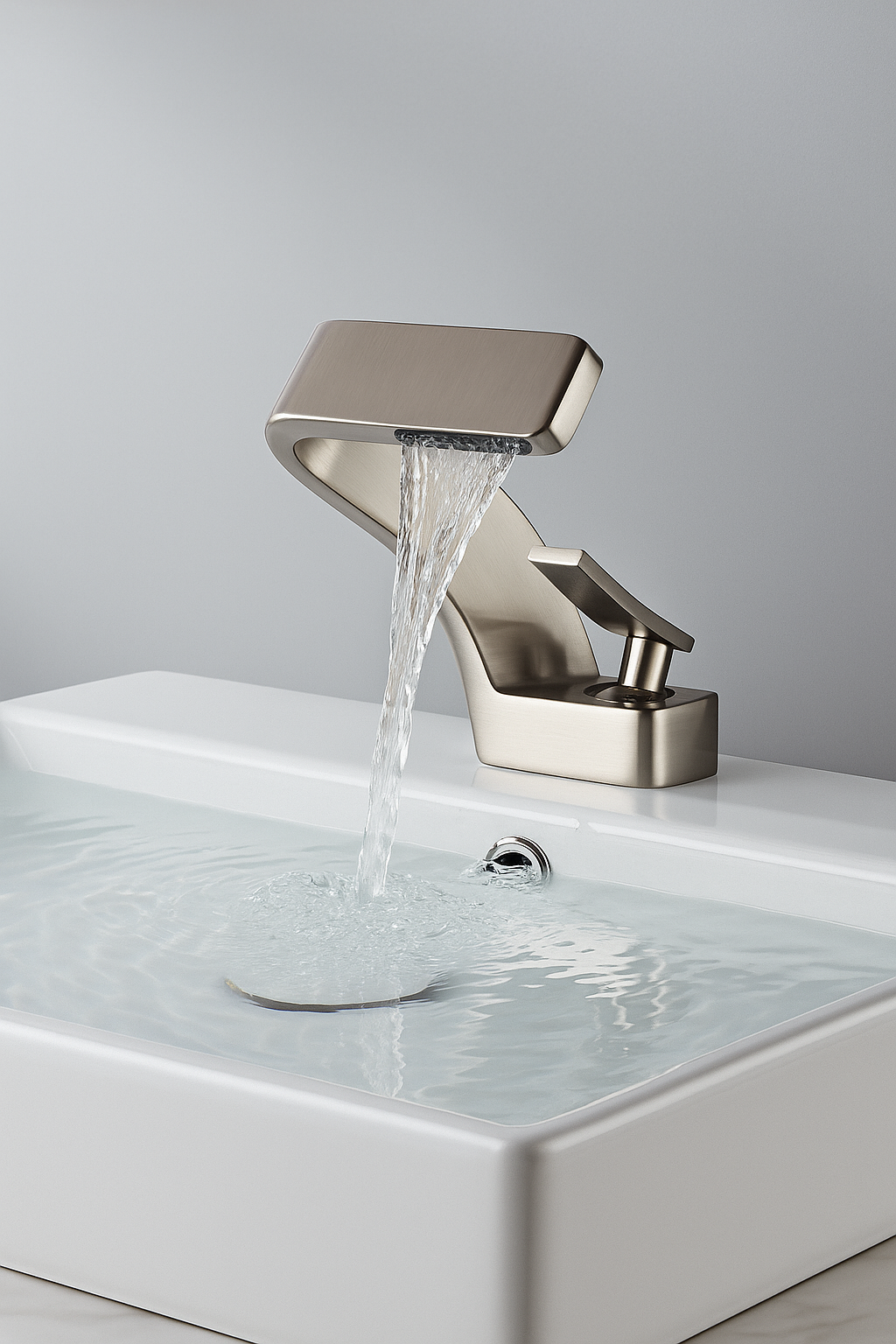 CurveFlow | Gebogener Wasserhahn für das Badezimmer