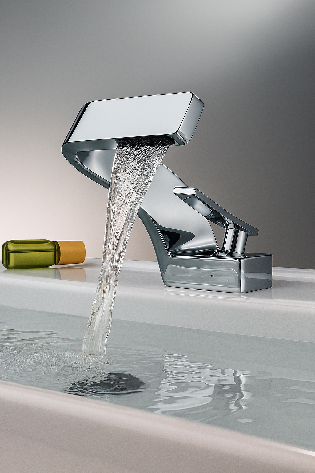 CurveFlow | Gebogener Wasserhahn für das Badezimmer