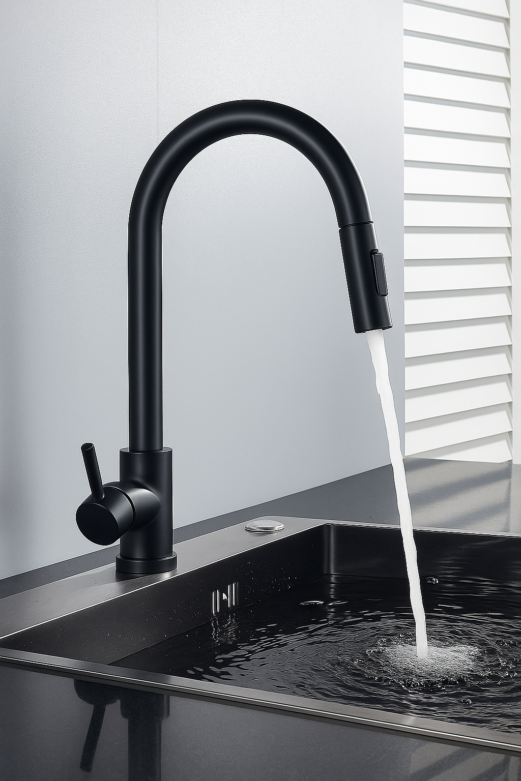 Flex | Schwarzer Flexibler Wasserhahn
