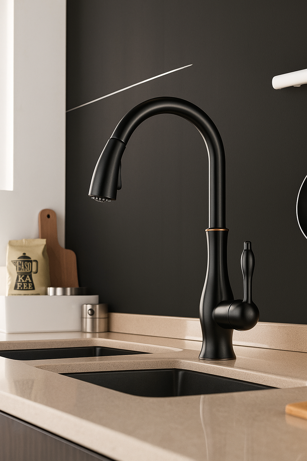 FlexiFlow | Ausziehbarer Küchenwasserhahn mit Flexibilität