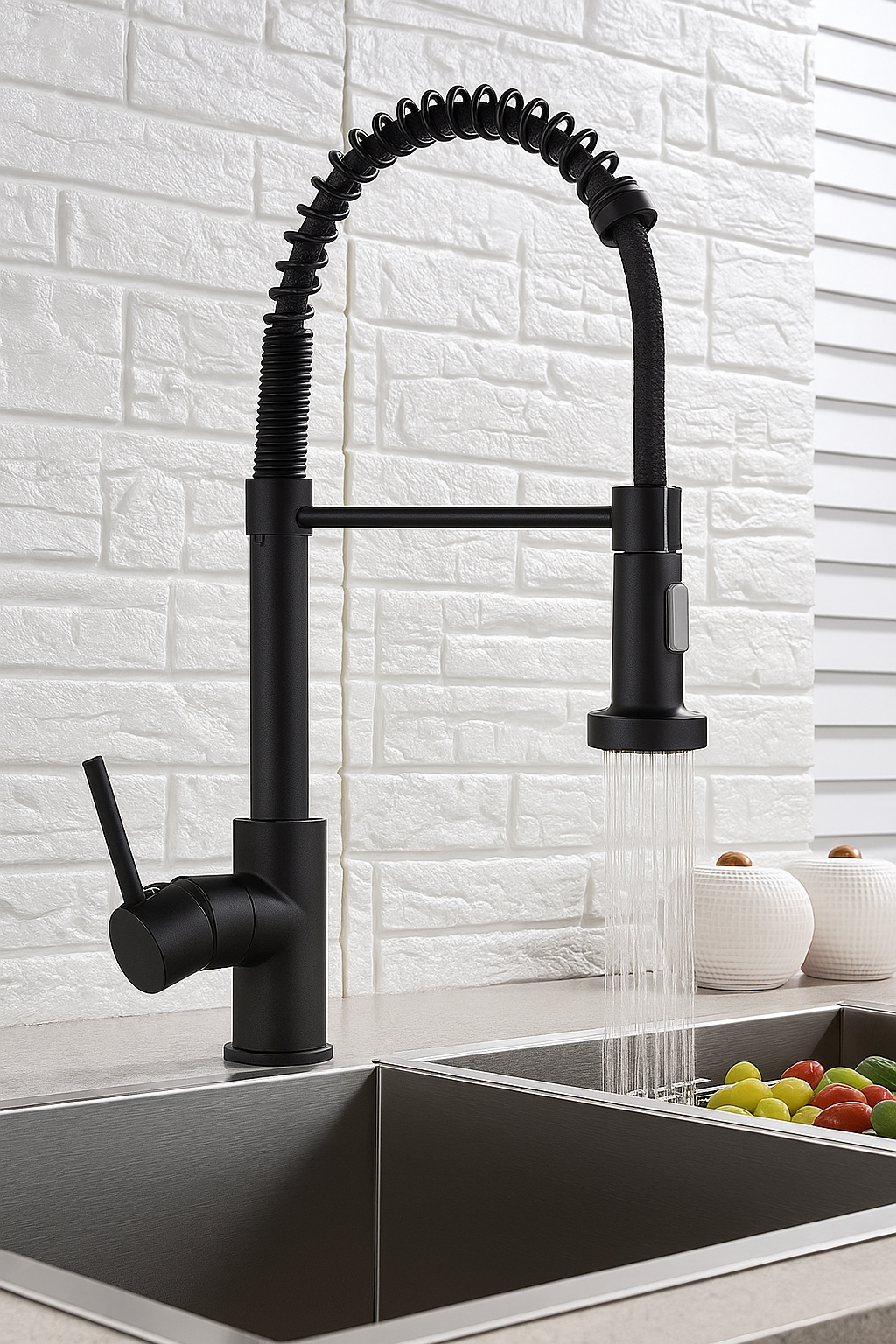 PrecisionPour | Schwarzer matt Wasserhahn