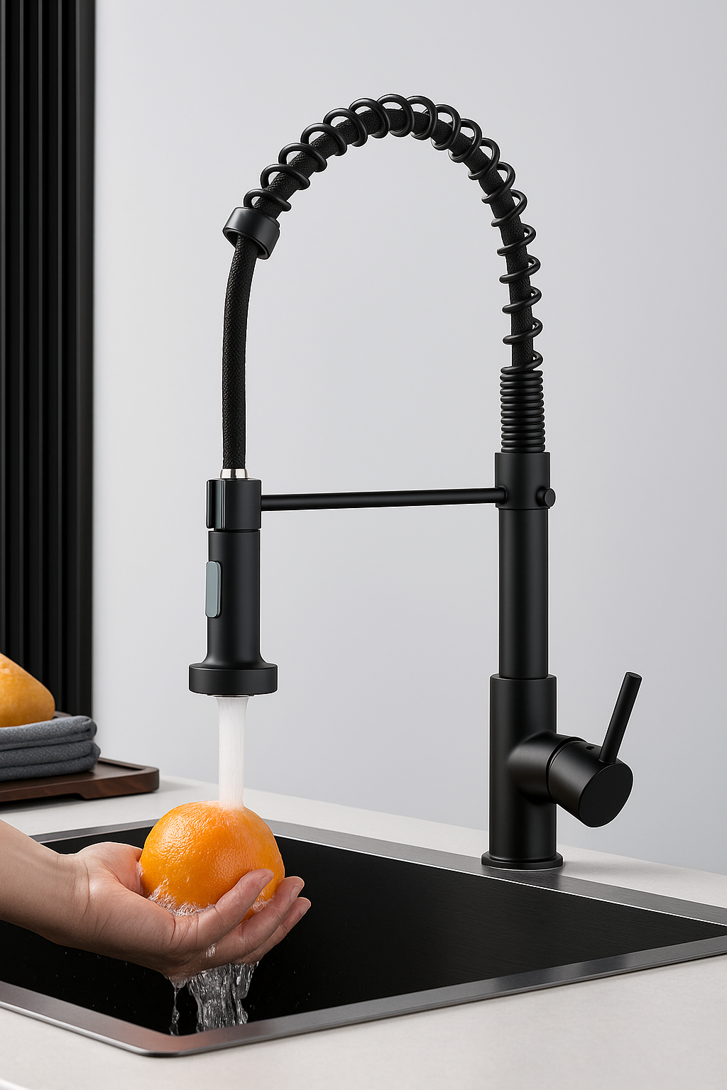 PrecisionPour | Schwarzer matt Wasserhahn