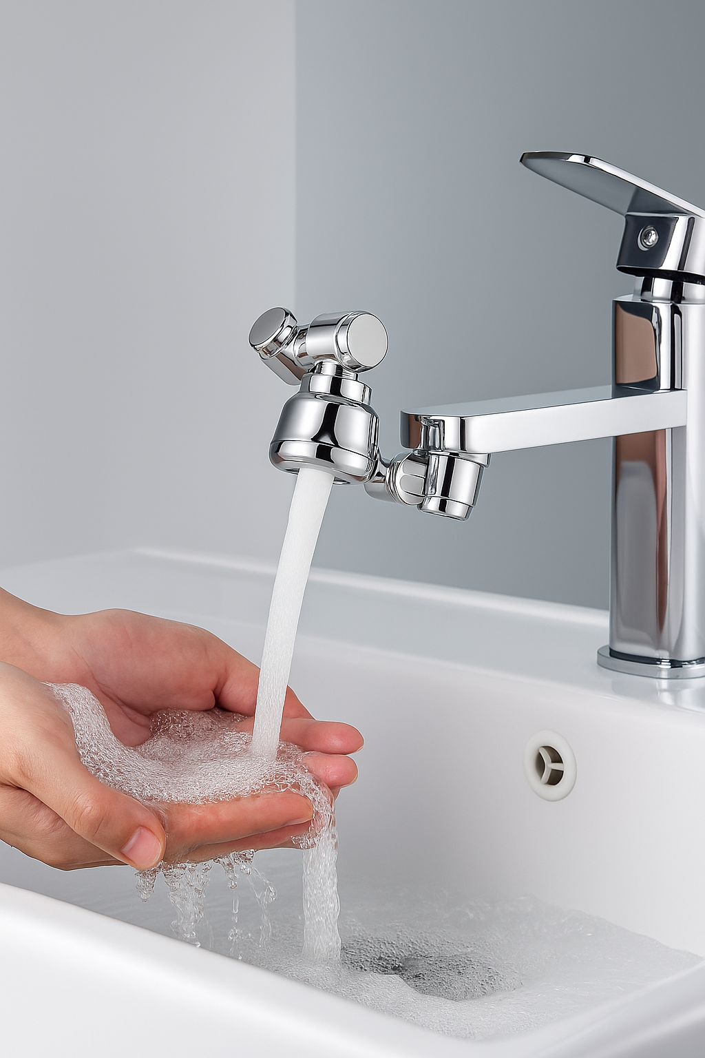 SpinFlow | 360° drehbarer Wasserhahn für Komfort