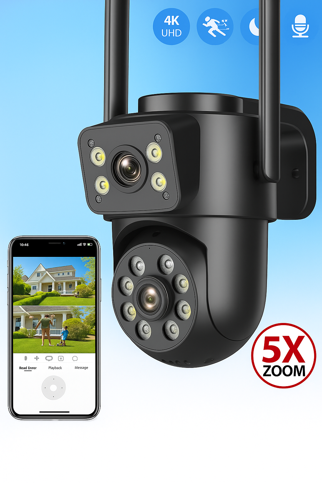 Best | 4K Kamera Personenerkennung und Nachtsicht