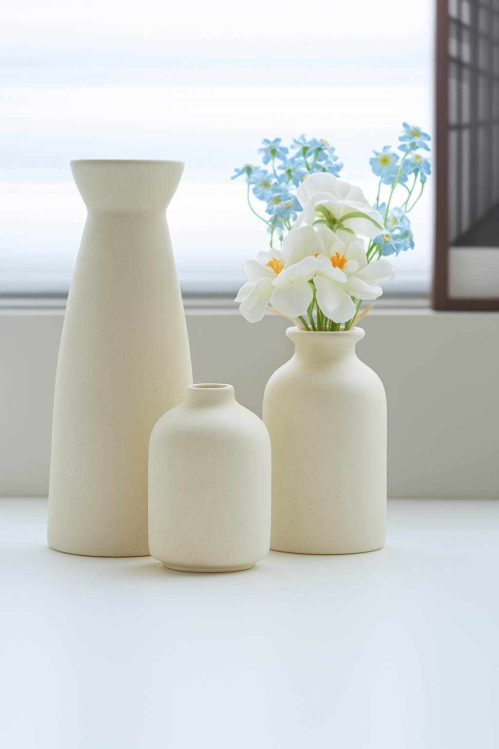 Set | Satz von 3 eleganten Keramikvasen