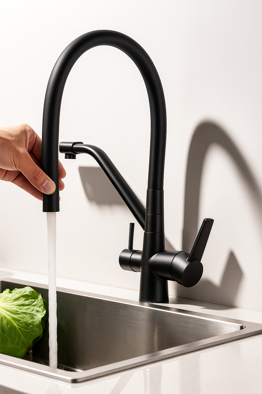 Three | Gefiltertes Küchenwasserhahn Reinigungswasser