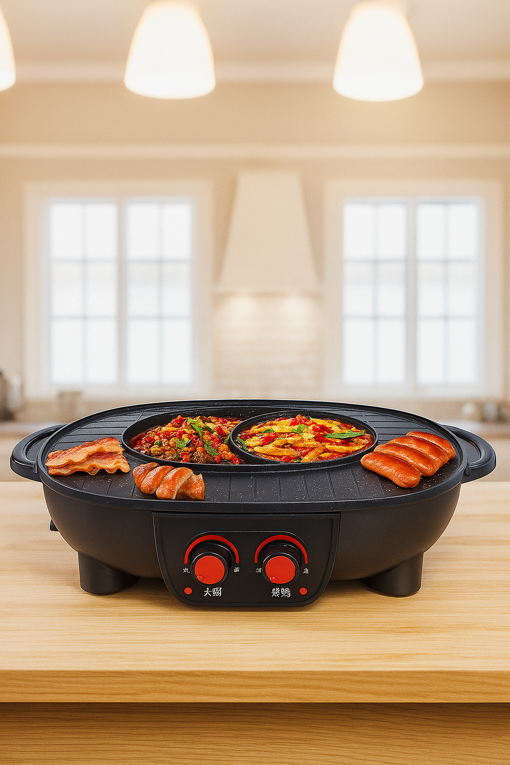 AlpenFeuer | Elektrische Pfannen Topf Kombination