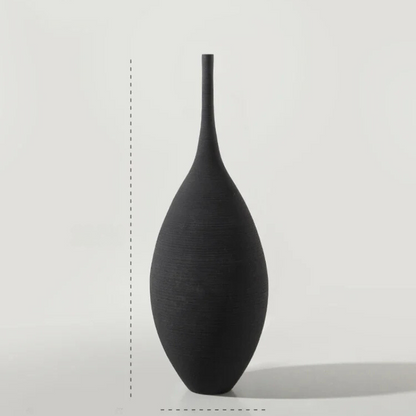 Variant image for Handgefertigte Keramische Blumenvase in Schwarz-Weiß – Elegante Bodenvase in Verschiedenen Größen für Stilvolle Wohnräume-7