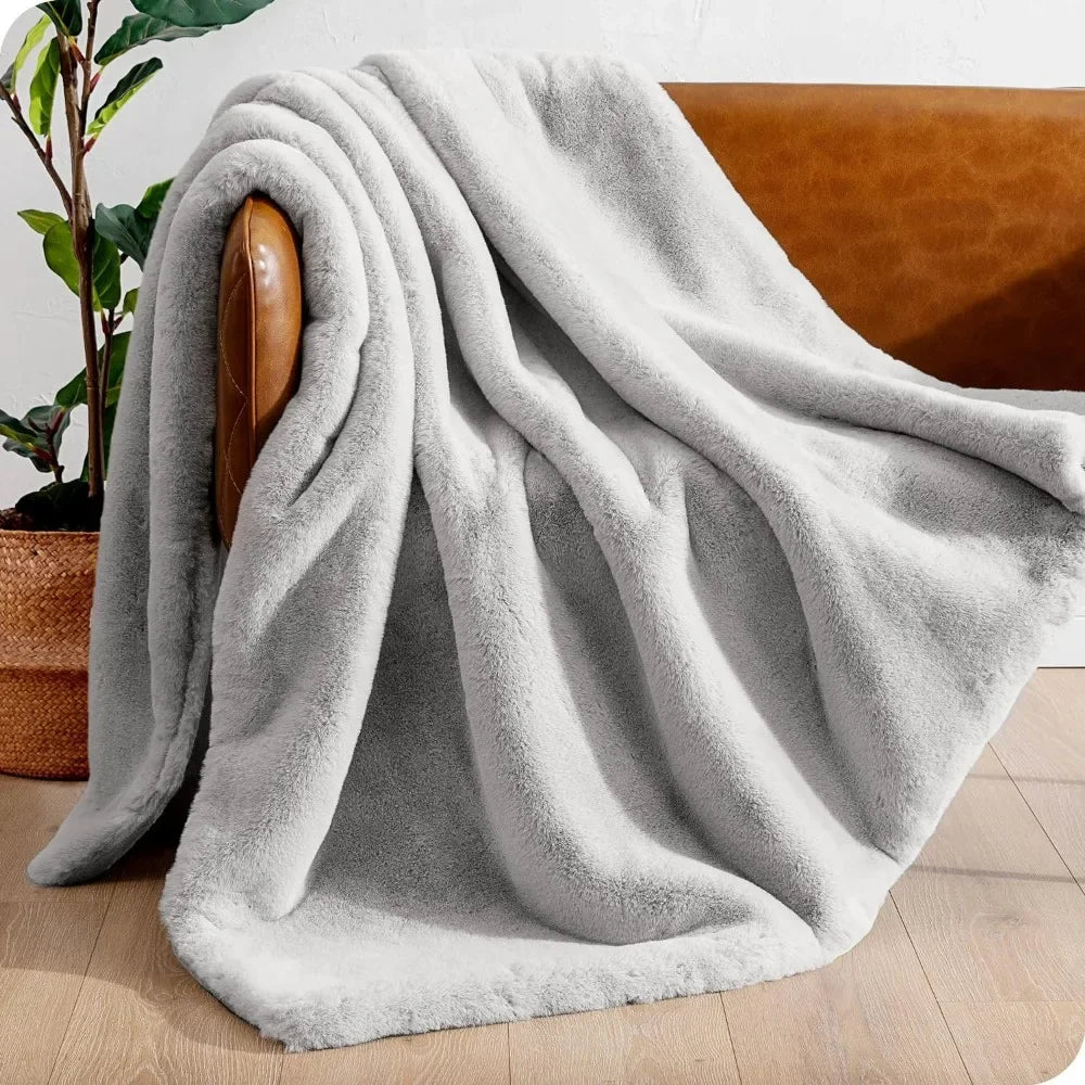 Luxe | Ultra-weiche Moderne Kunstfell Decke