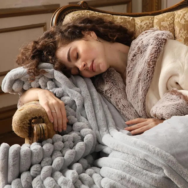 Daisy | Luxuriöse Jacquard Decke