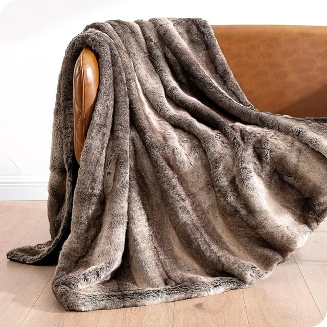Luxe | Ultra-weiche Moderne Kunstfell Decke
