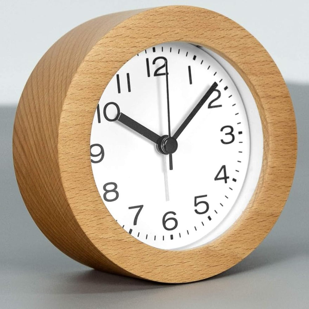 Wood | Leiser Wecker mit Hintergrundbeleuchtung