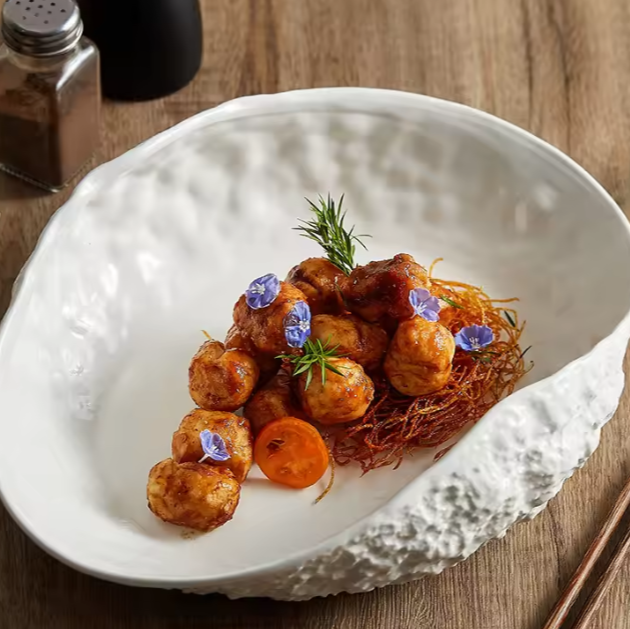 Moderne |  Keramik Fisch Suppenschale