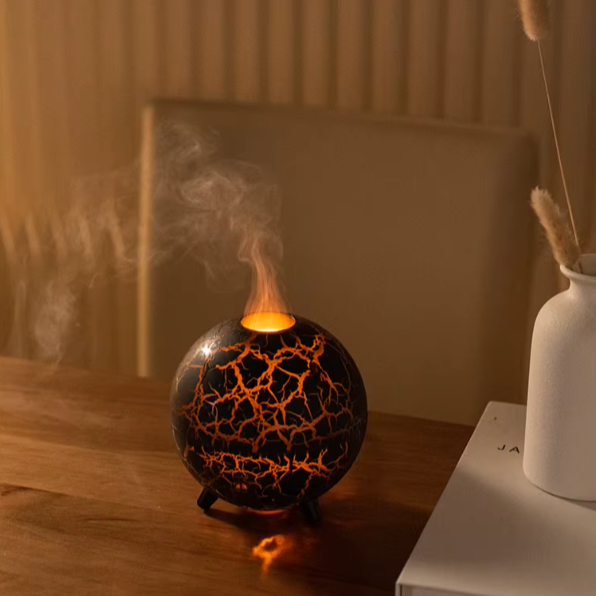 AromaPlanet | Ultraschall-Diffusor mit Flammen Design