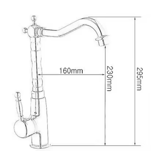 Retro | Küchenarmatur Weissgold