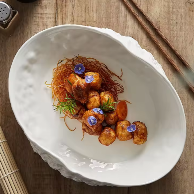 Moderne |  Keramik Fisch Suppenschale