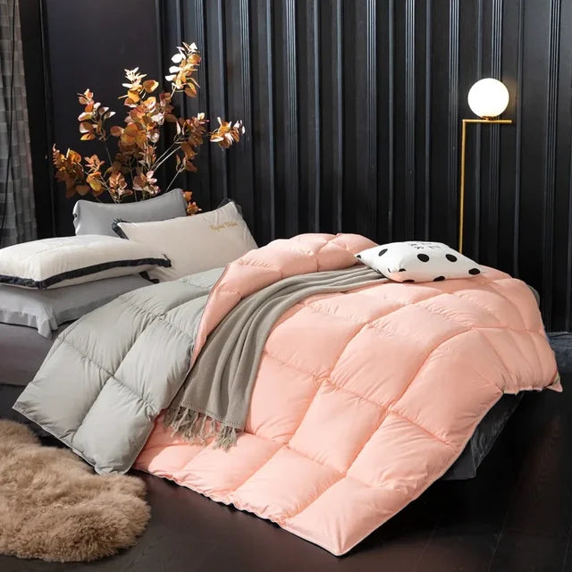 Luxe | Baumwolle Winterdecke Weiße Gänsedaunen