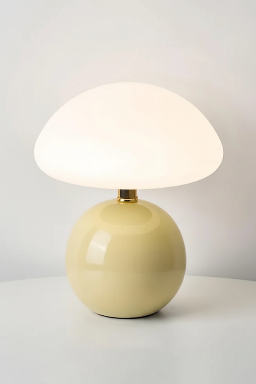 Elegante Pilz Tischlampe