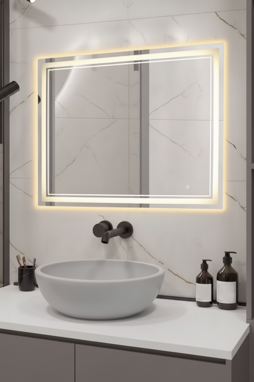 Lunaris Glow | LED Spiegel Badezimmer