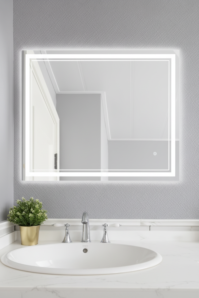 Lunaris Glow | LED Spiegel Badezimmer