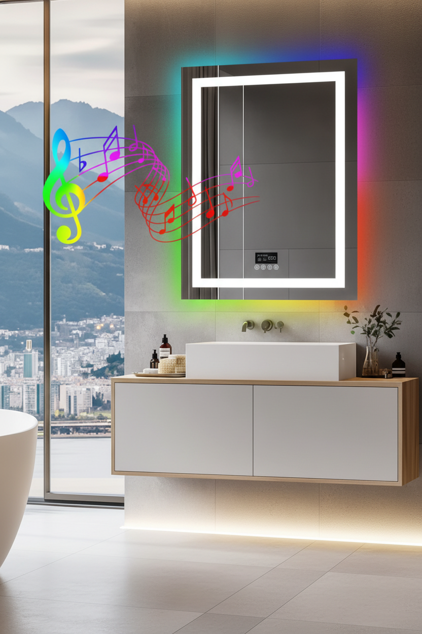 Musik | Led Spiegel Badezimmer mit Bluetooth