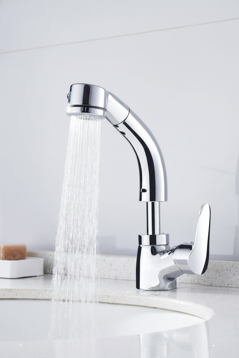 PullStream | Praktischer ausziehbarer Wasserhahn