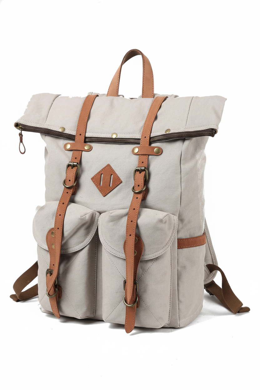 TechPack | Robuster Laptop-Rucksack aus Canvas