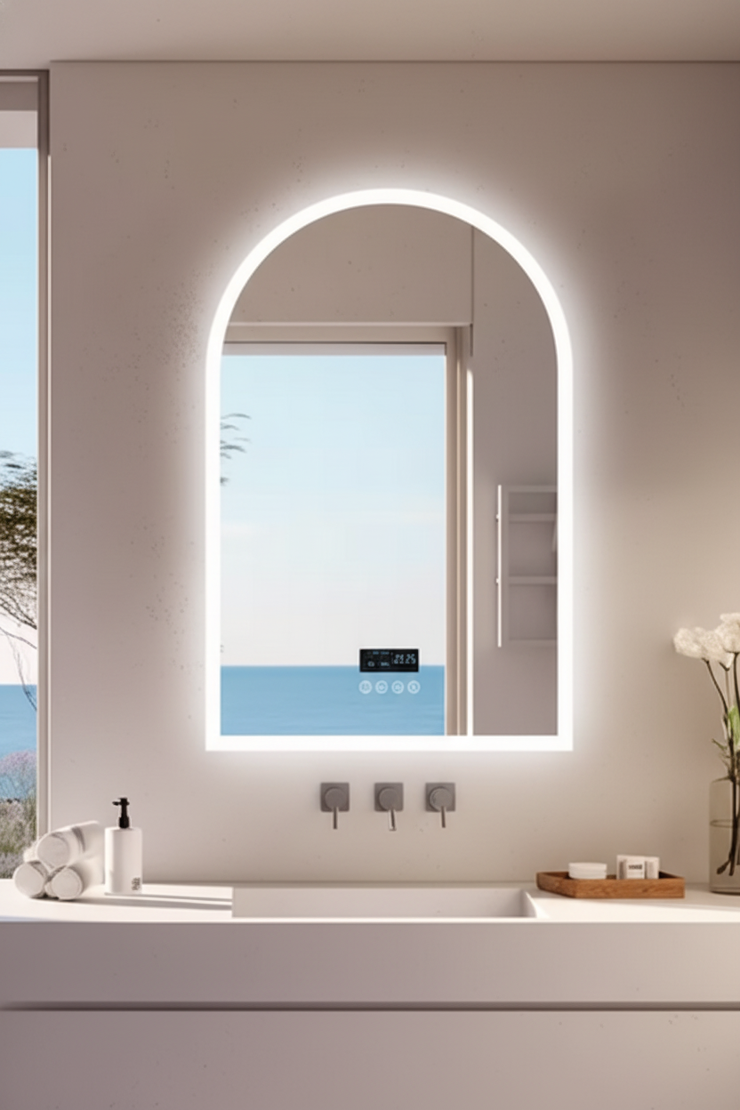Leon | Led Badezimmerspiegel mit Bluetooth und Antibeschlagsystem
