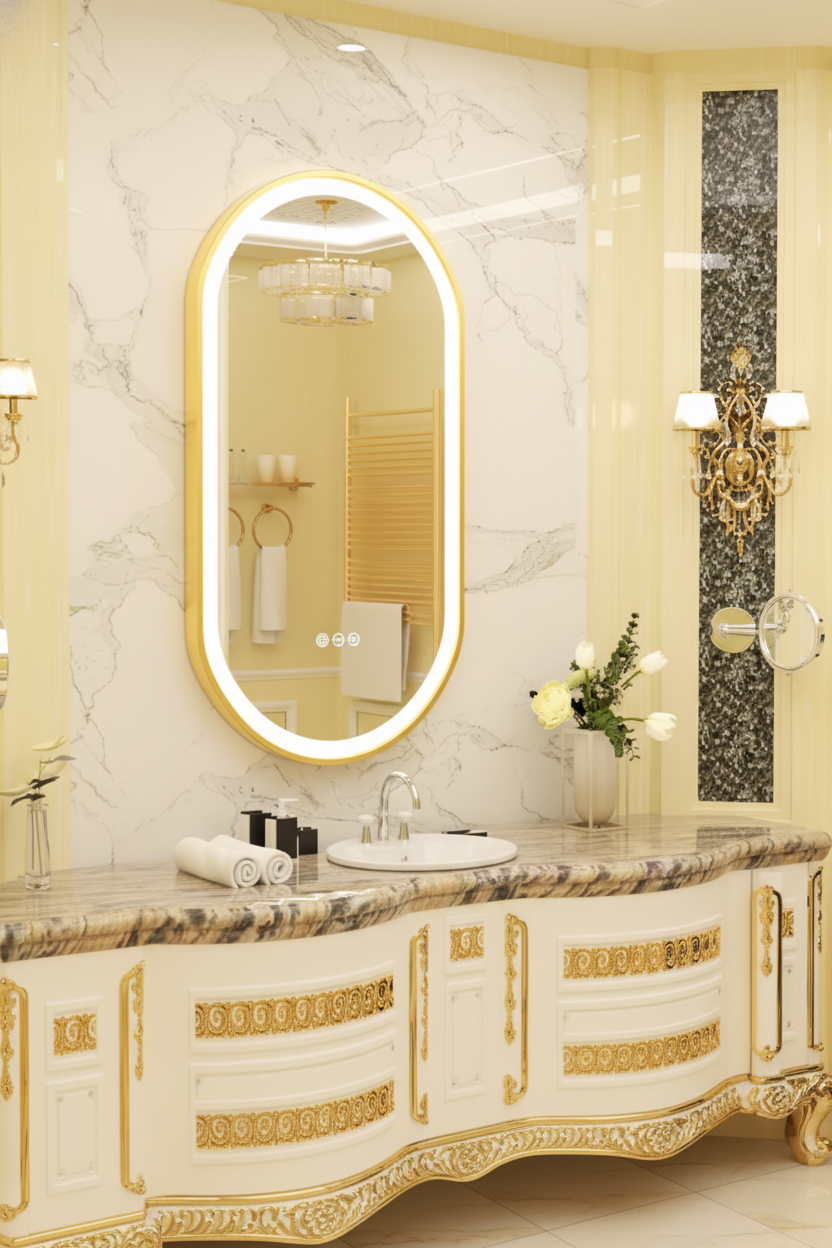 Aurelia | Oval LED Spiegel Badezimmer