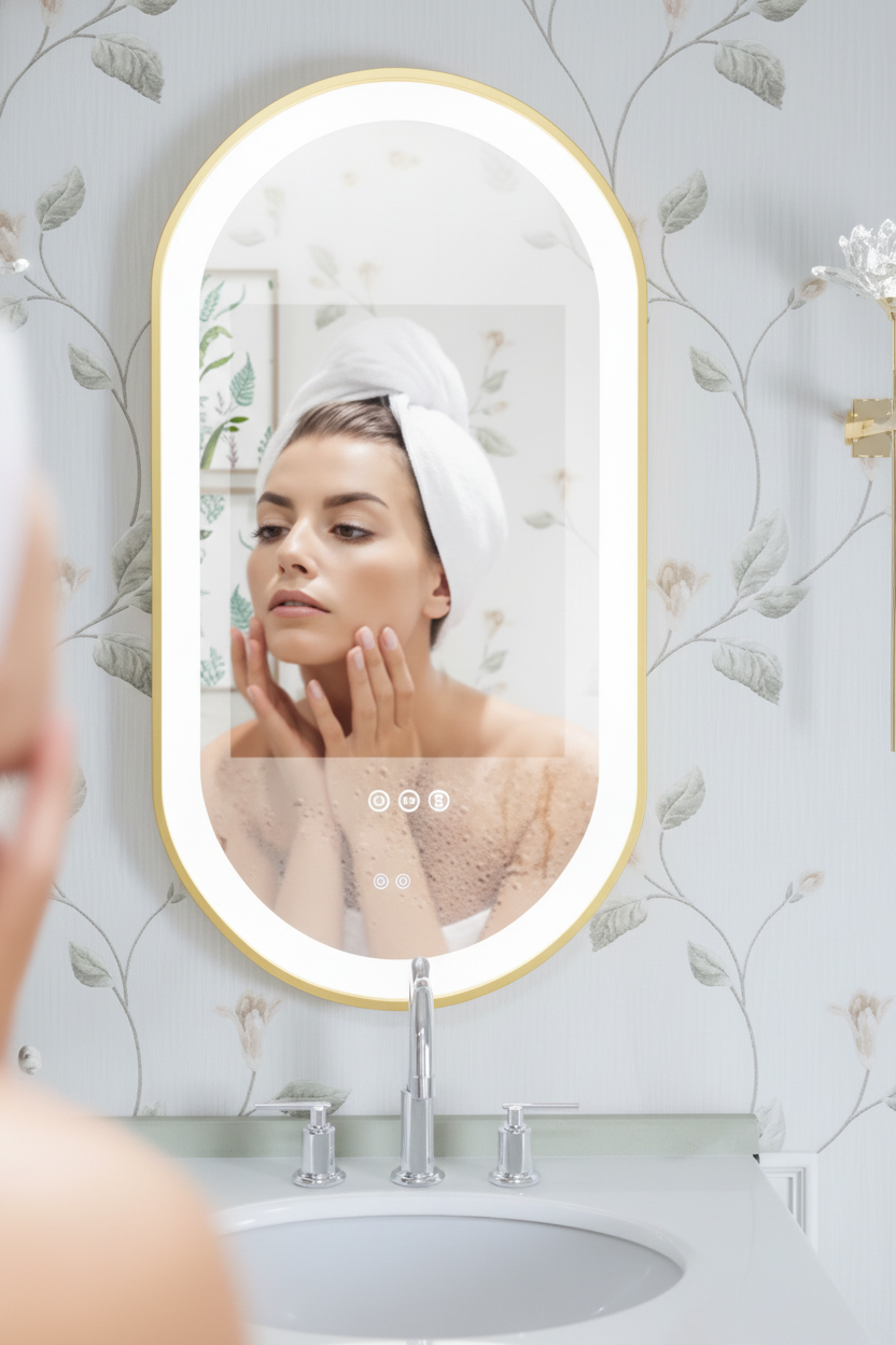 Aurelia | Oval LED Spiegel Badezimmer